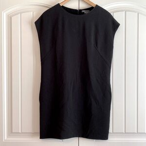 Vince Women's Black Tunic Dress Sleeveless Shift w Pockets Minimalist Size XS‎